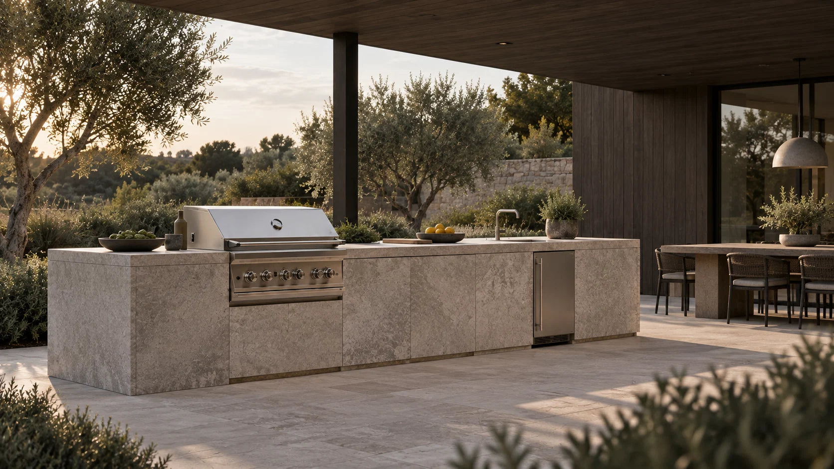 Complete Kitchen Package in an outdoor kitchen setting